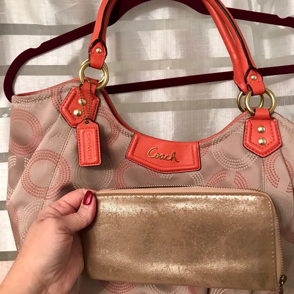 Coach Purse & Wallet Set